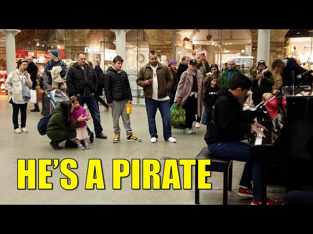 When I Play Pirates of the Caribbean on a Train Station Piano | Cole Lam