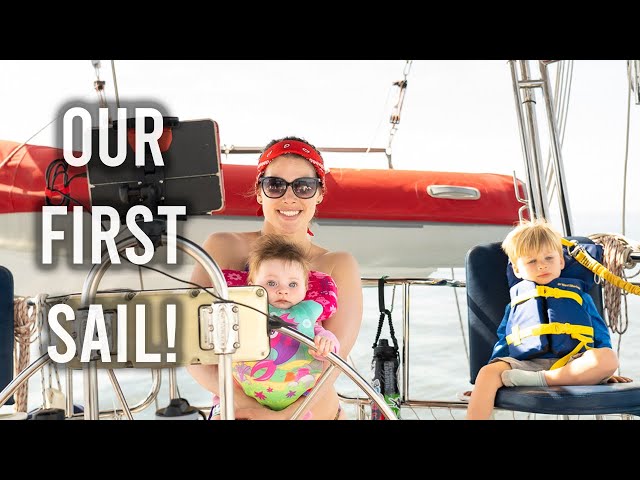Our First Time Sailing The Boat!