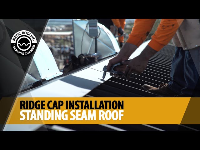 How To Install Ridge Cap On A Standing Seam Metal Roof [Finishing + Cutting + Overlap + Fastening]