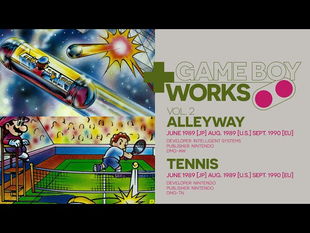 Ball's right with the world: Alleyway & Tennis | Game Boy Works Vol.2 004