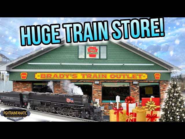 HUGE Model Train Store with CHRISTMAS Trains - Brady’s Train Outlet!