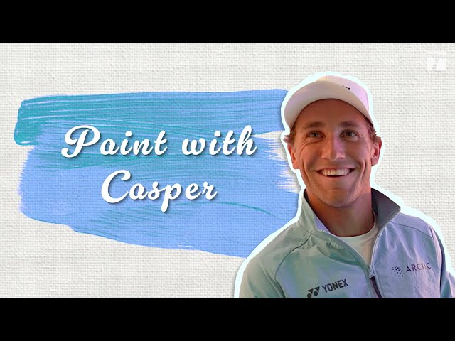 Casper Ruud shows off his impressive painting skills 👨‍🎨