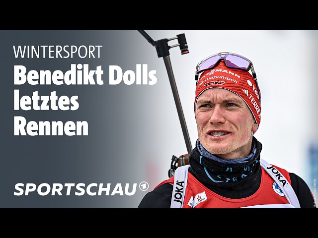 Biathlon: Konfettiregen zum Abschied von Benedikt Doll | Sportschau
