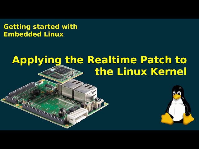 Applying the Realtime patch to the Linux kernel