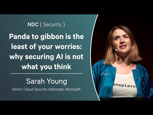 Panda to gibbon is the least of your worries: why securing AI is not what you think - Sarah Young