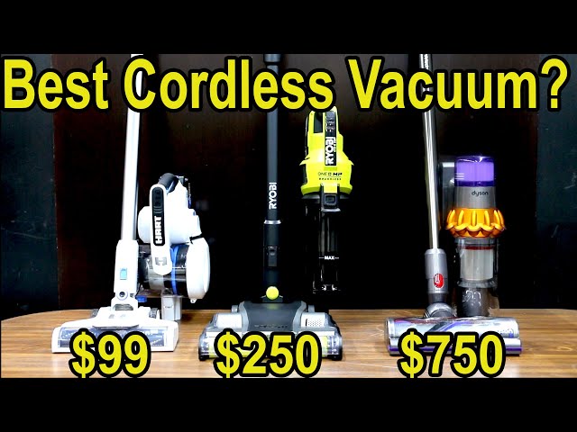 Best Cordless Vacuum? $99 HART vs $250 Ryobi, $300 LG, $349 SHARK, $439 Tineco, $750 Dyson