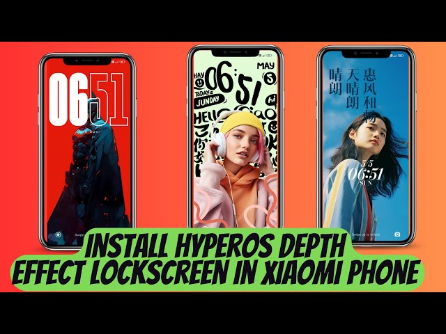 🔥 How To Install HyperOs Depth Effect Lockscreen Wallpaper In Xiaomi Phone 🔥