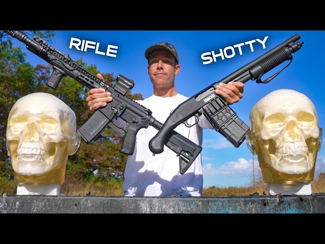 Shotgun vs Rifle For Self Defense, Which One's More LETHAL???