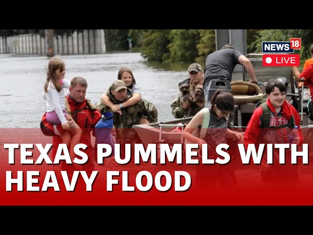 Texas News Live | Texas Town Underwater As Boats Rescue Residents Trapped In Homes | USA News