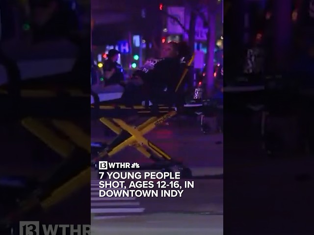 Mass shooting injures 7 juveniles in downtown Indy