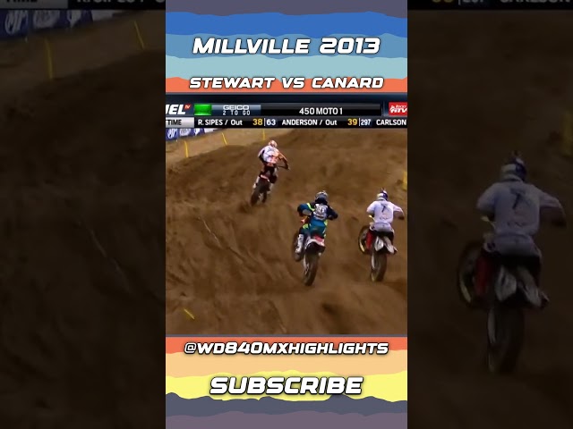 Stewart vs Canard At The Spring Creek Motocross 2013