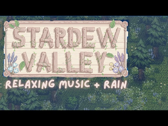 Cozy Stardew Valley Music with Relaxing Rain