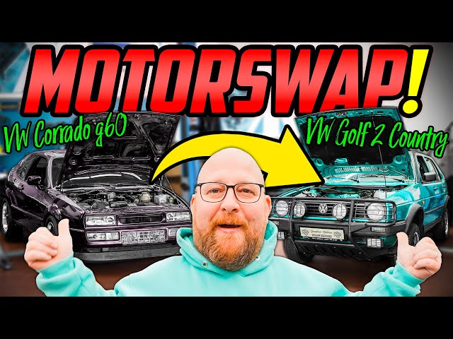 PLUG-AND-PLAY Umbau? - VW Corrado G60 & VW Golf 2 Country - STARTSCHUSS für den MOTORSWAP!