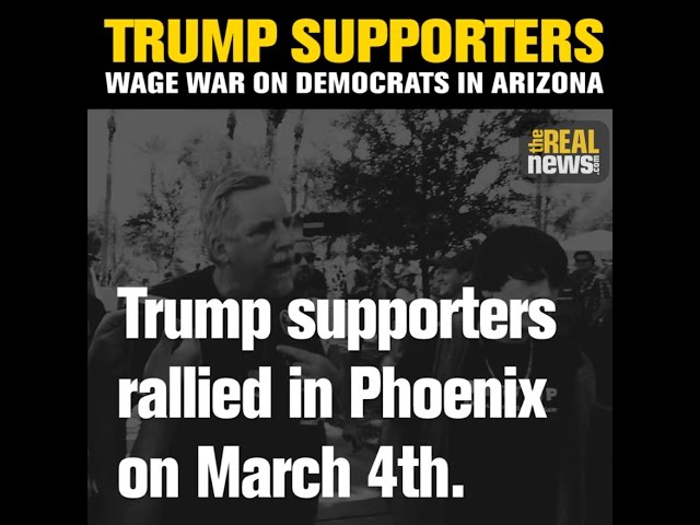 Trump Supporters Call For Imprisoning Liberals at Phoenix Rally