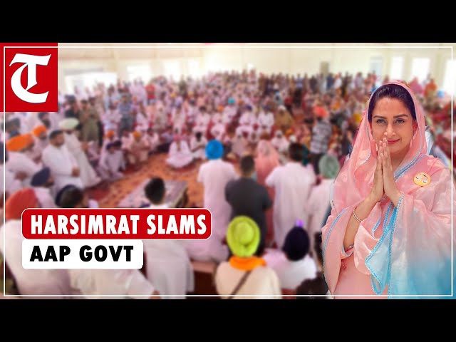 Harsimrat Badal criticises Punjab's AAP government over drugs issue