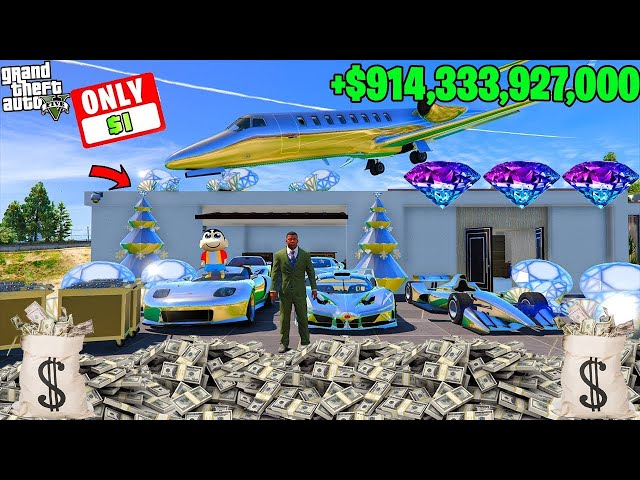 SHINCHAN TOUCH ANYTHING BECOME GOLD  EVERYTHING IS FREE IN GTA 5!