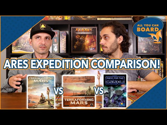 Ares Expedition vs Terraforming Mars vs Race for the Galaxy | Comparison Review