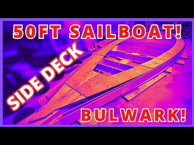 🔥CNC-cut SIDE DECKS and SCARF JOINTS go in! 🔥 - building 50ft Sailboat - ep75 Project SeaCamel