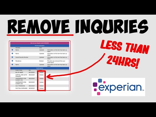 Removing Credit Inquiries In 24hrs Or Less!