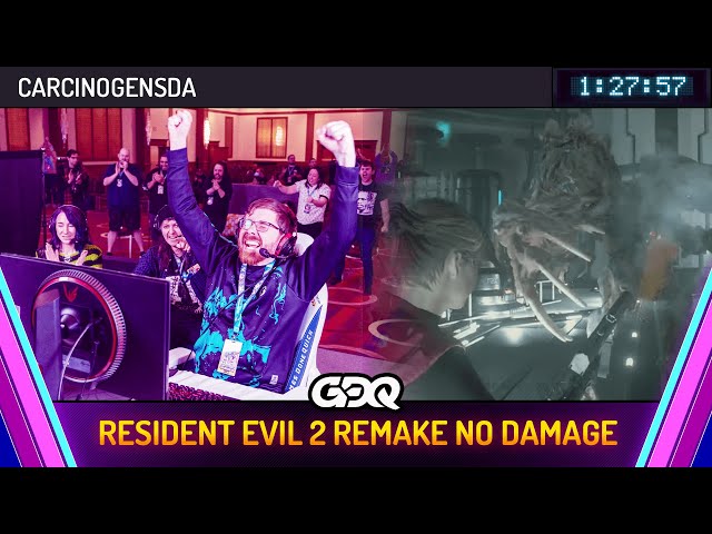 Resident Evil 2 Remake No Damage by CarcinogenSDA in 1:27:57 - Awesome Games Done Quick 2024