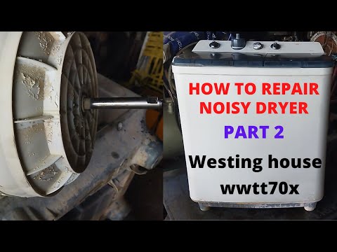 HOW TO REPAIR NOISY DRYER ... WESTINGHOSE WWTT70X PART 2