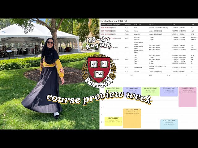 Course Preview Week in Harvard 🗓