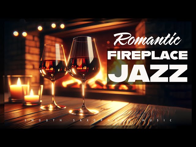 Romantic Fireplace Jazz | Smooth Saxophone | Lounge Music