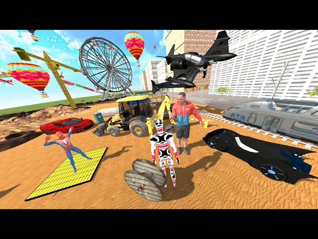 NEW BATMAN CAR AND CONSTRUCTION AREA IN INDIAN BIKES AND CARD DRIVING GAME || NEW SECRET UPDATE LIVE