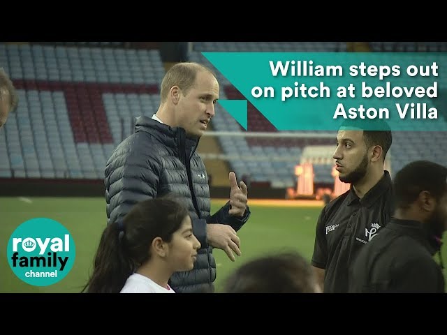 William steps out on pitch at beloved Aston Villa