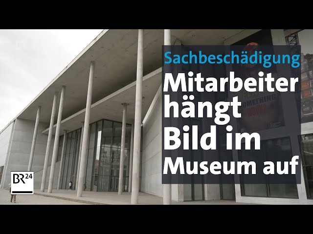 Mitarbeiter schmuggelt eigenes Bild in die Münchner Pinakothek | Abendschau | BR24