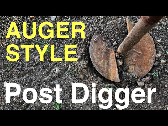 Auger Style Post Digger