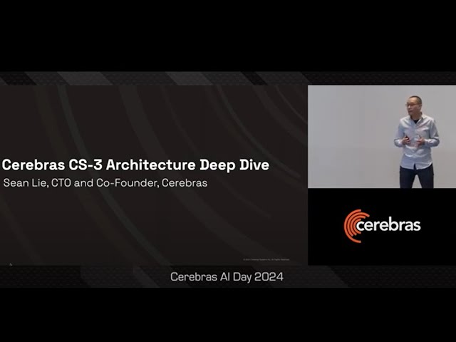 Cerebras AI Day - Hardware Keynote - Sean Lie