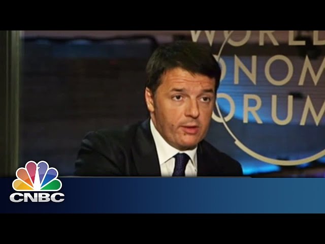 Renzi Declares War on Corruption | Davos 2015 | CNBC International