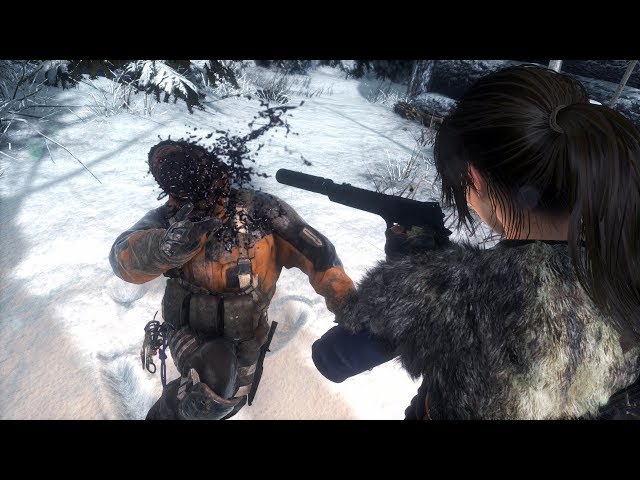 Rise of the Tomb Raider - Research Base (Aggressive Stealth Gameplay)