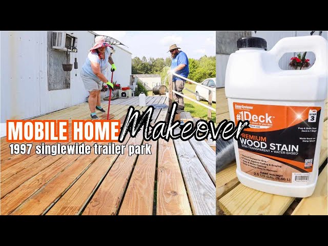 *NEW* OLD MOBILE HOME MAKEOVER // SINGLE WIDE OUTDOOR DIY HOME PROJECTS & UPDATES SPRING 2024