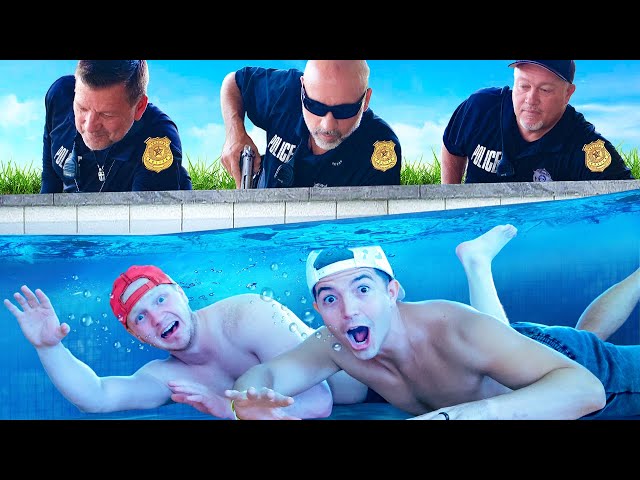Hiding UNDERWATER from the POLICE! ft Unspeakable