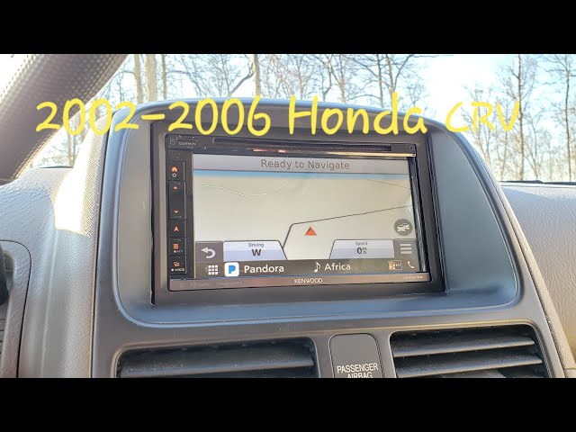 2002 - 2006 Honda CRV Aftermarket Stereo Navigation Installation How To