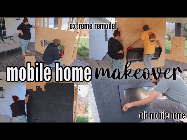 EXTREME OUTDOOR MOBILE HOME RENOVATION | mobile home remodel | old mobile home makeover | ep. 22