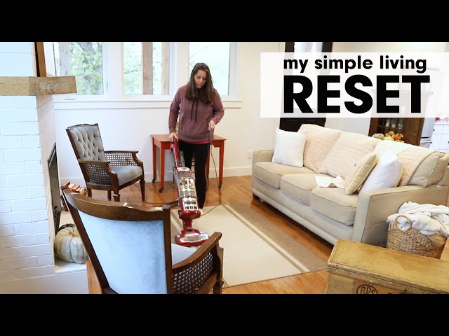 MINIMALIST Living | My Simple Living Home RESET Routine
