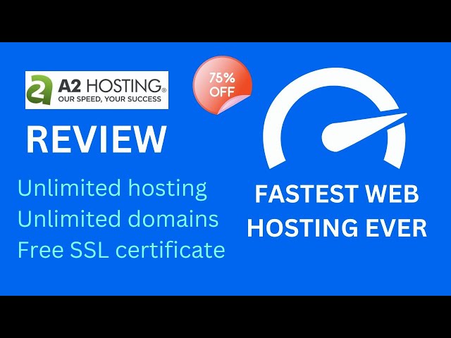 A2 Hosting Review 2024 - 60% OFF - Fastest Web Hosting Ever!