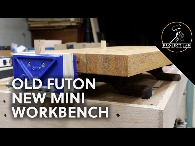 Old futon, new mini workbench (with commentary)