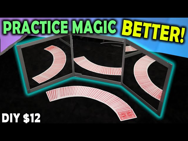 Building an Easy DIY Magic Practice Mirror (Learn SLEIGHT OF HAND faster!)