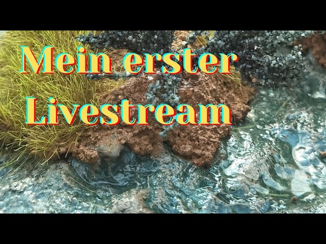 Modell Landschaftsbau - Wassergestaltung mein erster Livestream!