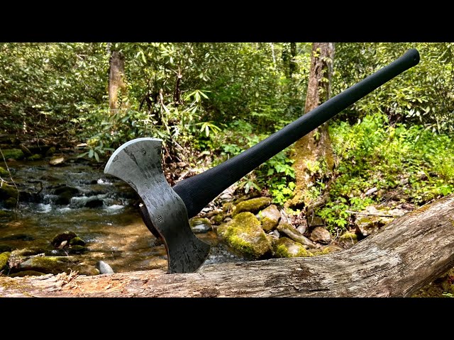 YouTube chopper challenge! forging a double bit axe from chainsaw chain Damascus