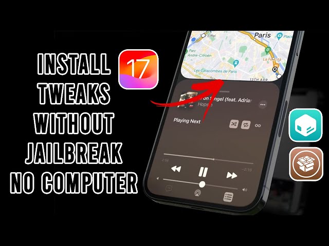 How to Install Tweaks Cydia/Sileo on iOS 17 No Computer | Inject Tweaks on iPhone No Jailbreak