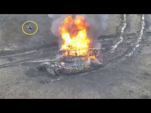 Russia has launched a new tank attack in the south of Ukraine, but a strange thing happened