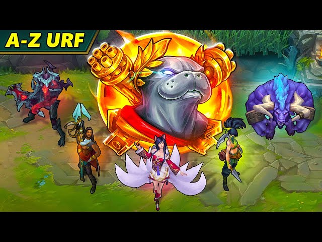 *A-Z URF EPISODE 1* TRYING EVERY CHAMP IN NEW URF 🤣