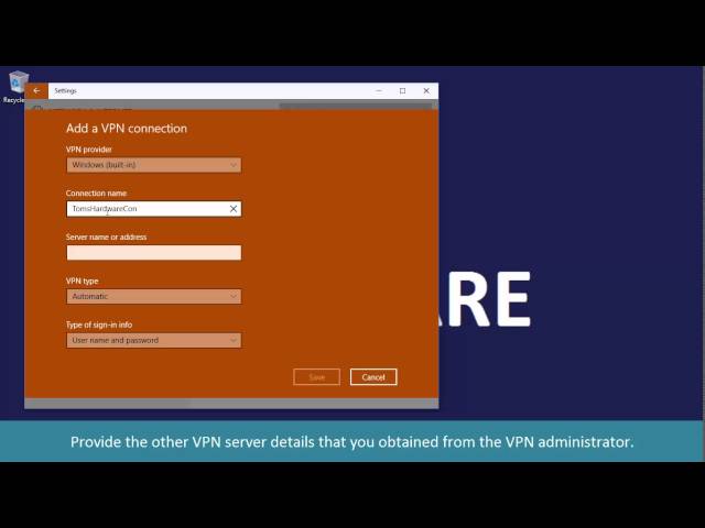 How to Set up a VPN Connection in Windows 10