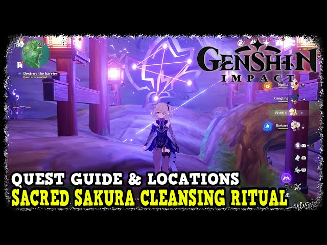Genshin Impact All 3 Sacred Sakura Cleansing Ritual Quest Guide & Locations