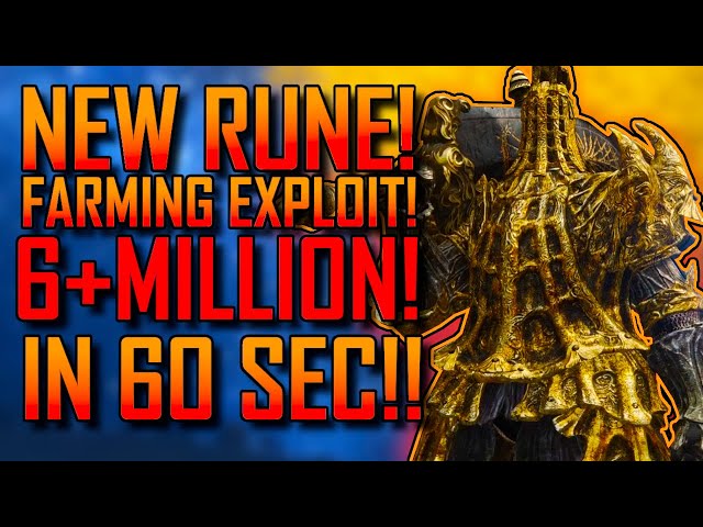 Elden Ring |  6+ MILLION RUNES In 60 SECONDS! | NEW RUNE Farming GLITCH! | Get MAX Level FAST!